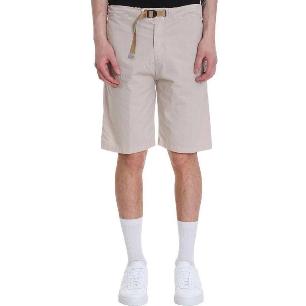 White Sand Mens Drawstring Waist Cotton Shorts 36 KhakiMade In Italy - NWT $190